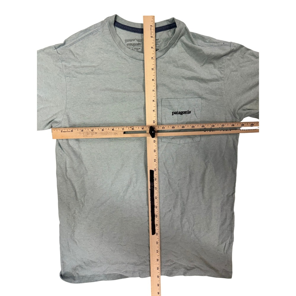 Patagonia Men Responsibili-Tee Pocket T-Shirt Blue Size Small - Picture 3 of 6